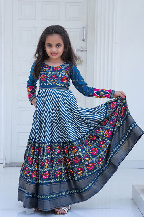 Elia Vol 2 Patola Designer Girls Wear Kids Gowns
